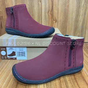 JBU by Jambu Women's Juno Winter Ankle Ladies Boots, Red, Select Size
